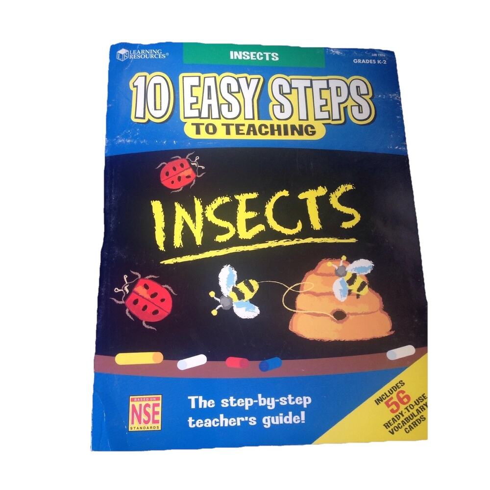 10 Easy Steps to Teaching Insects 2002 Paperback with Insect Model‎ For School